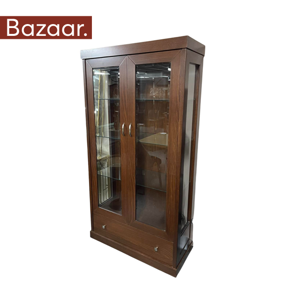 ΒΙΤΡΙΝΑ ΞΥΛΙΝΗ ΟΞΙΑ ΕΚΘΕΣΙΑΚΟ ΠΡΟΪΟΝ 96cm x 43cm 190cm ΕΚΘΕΣΙΑΚΟ ΠΡΟΙΟΝ