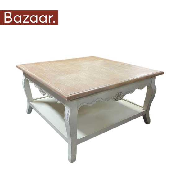 ΤΡΑΠΕΖΑΚΙ ΣΑΛΟΝΙΟΥ ΞΥΛΙΝΟ 718-2062 90cm x 90cm x 49cm