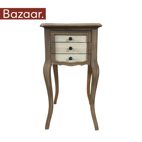 ΚΟΜΟΔΙΝΟ ΞΥΛΙΝΟ 718-7005 37cm x 35cm x 70cm