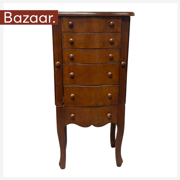 ΣΥΡΤΑΡΙΕΡΑ-ΜΠΙΖΟΥΤΙΕΡΑ ΞΥΛΙΝΗ 742-1183 50cm x 25cm x 95cm
