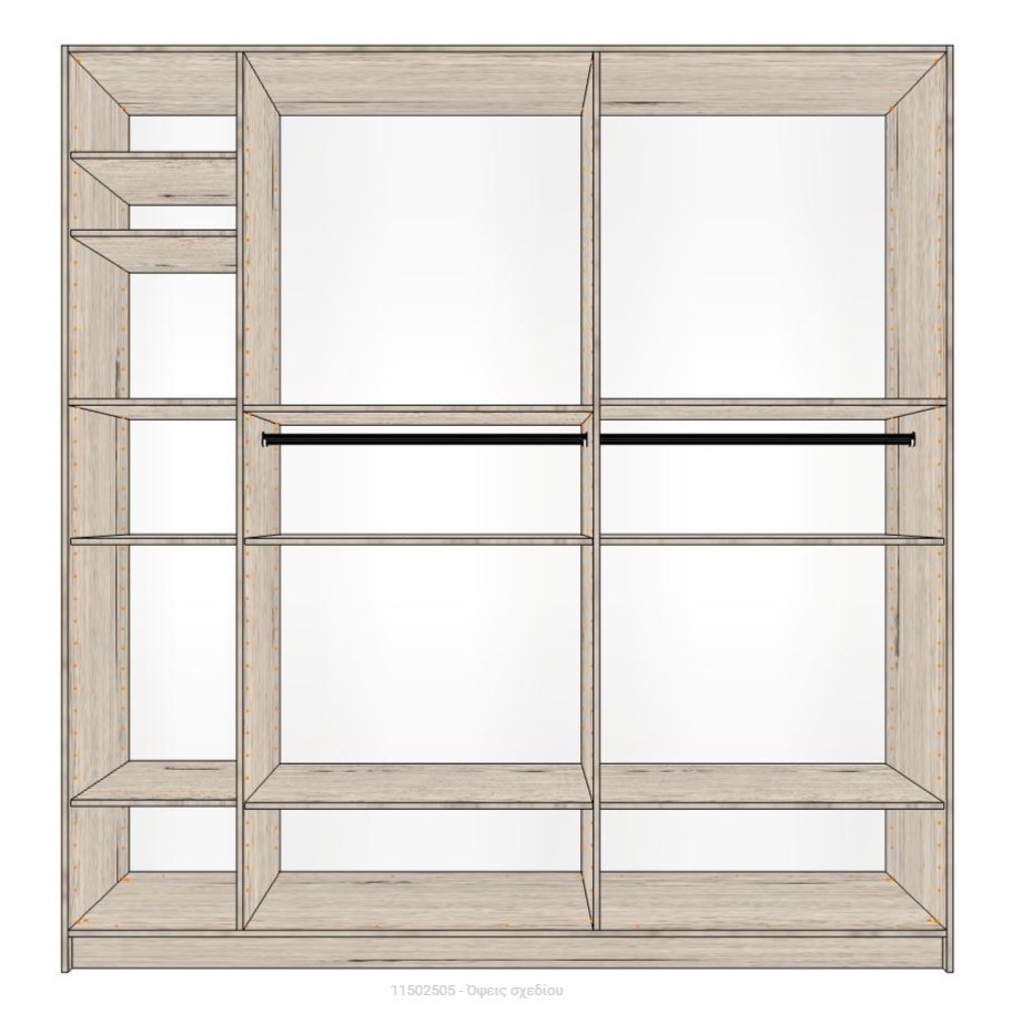 ΝΤΟΥΛΑΠΑ 5ΦΥΛΛΗ 11502505 250cm x 58cm x 260cm - Image 3