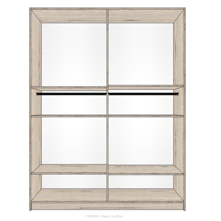 ΝΤΟΥΛΑΠΑ 4ΦΥΛΛΗ 11502004 200cm x 58cm x 260cm - Image 2